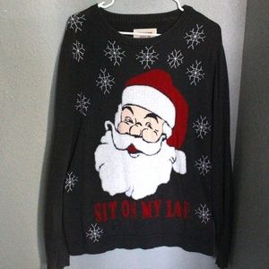 Sit On My Lap Ugly Christmas Sweater